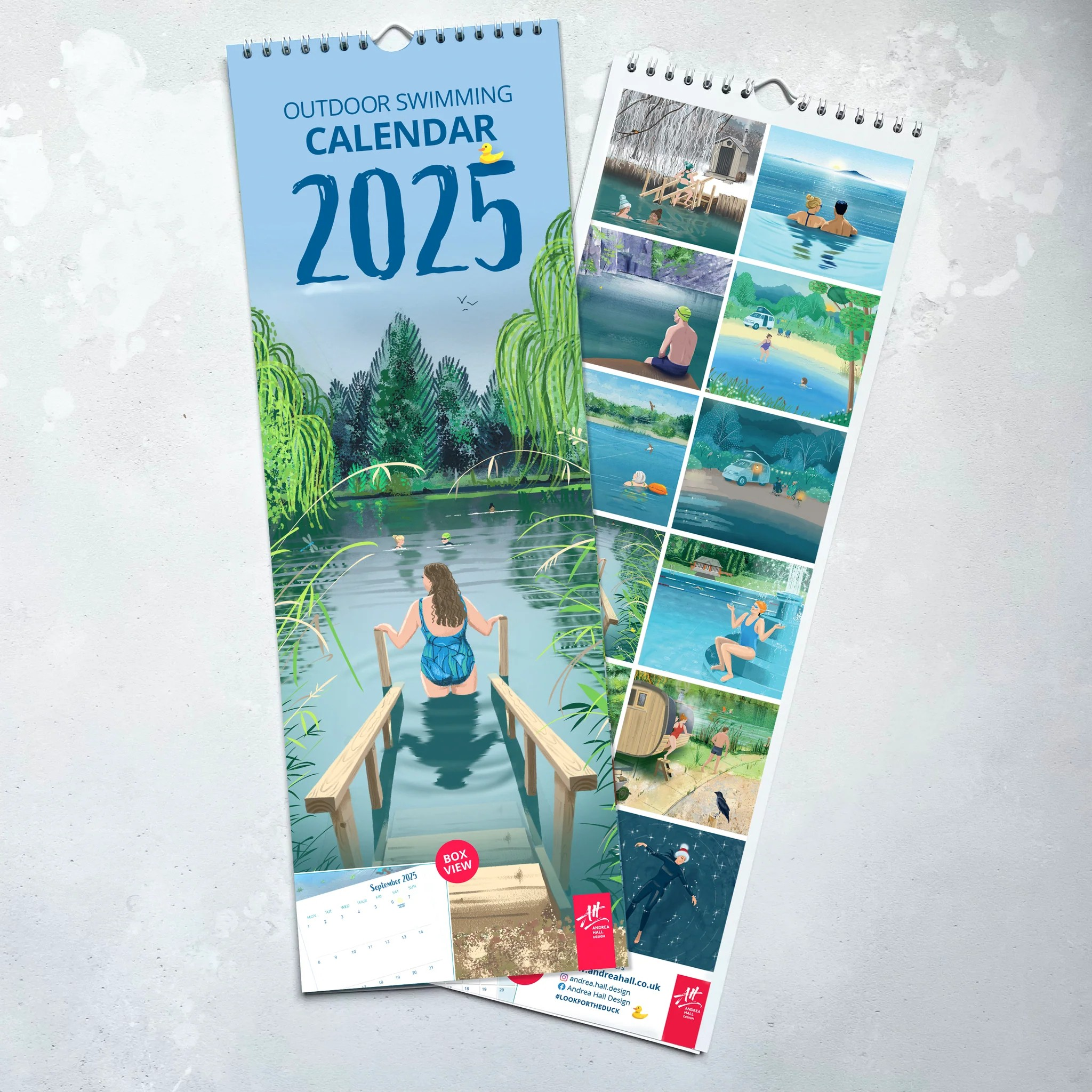 2025 Andrea Hall Outdoor Swimming calendar