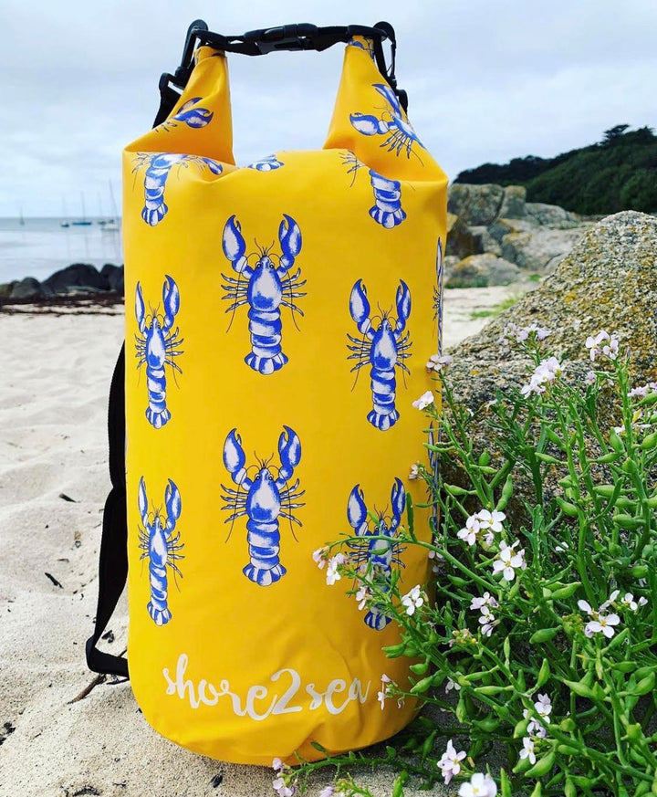 Shore2Sea Waterproof Dry Bag 20L - Lobster Yellow