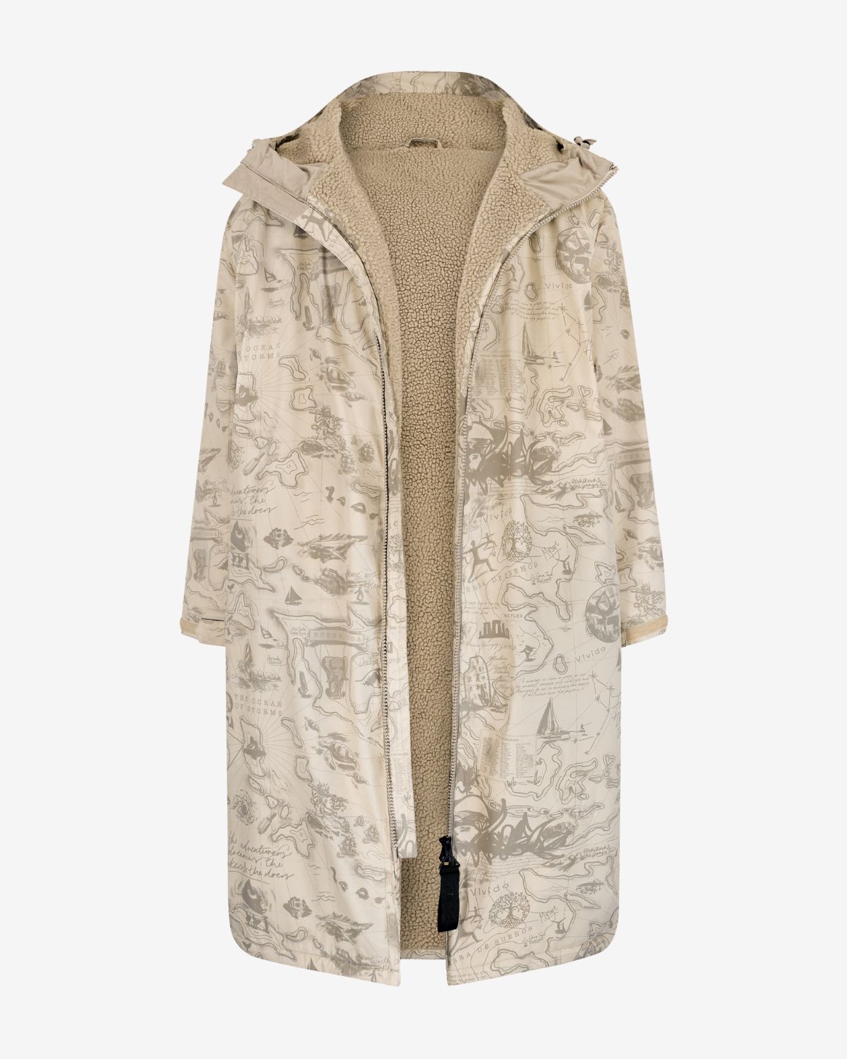 Vivida sherpa weatherproof changing robe desert sand