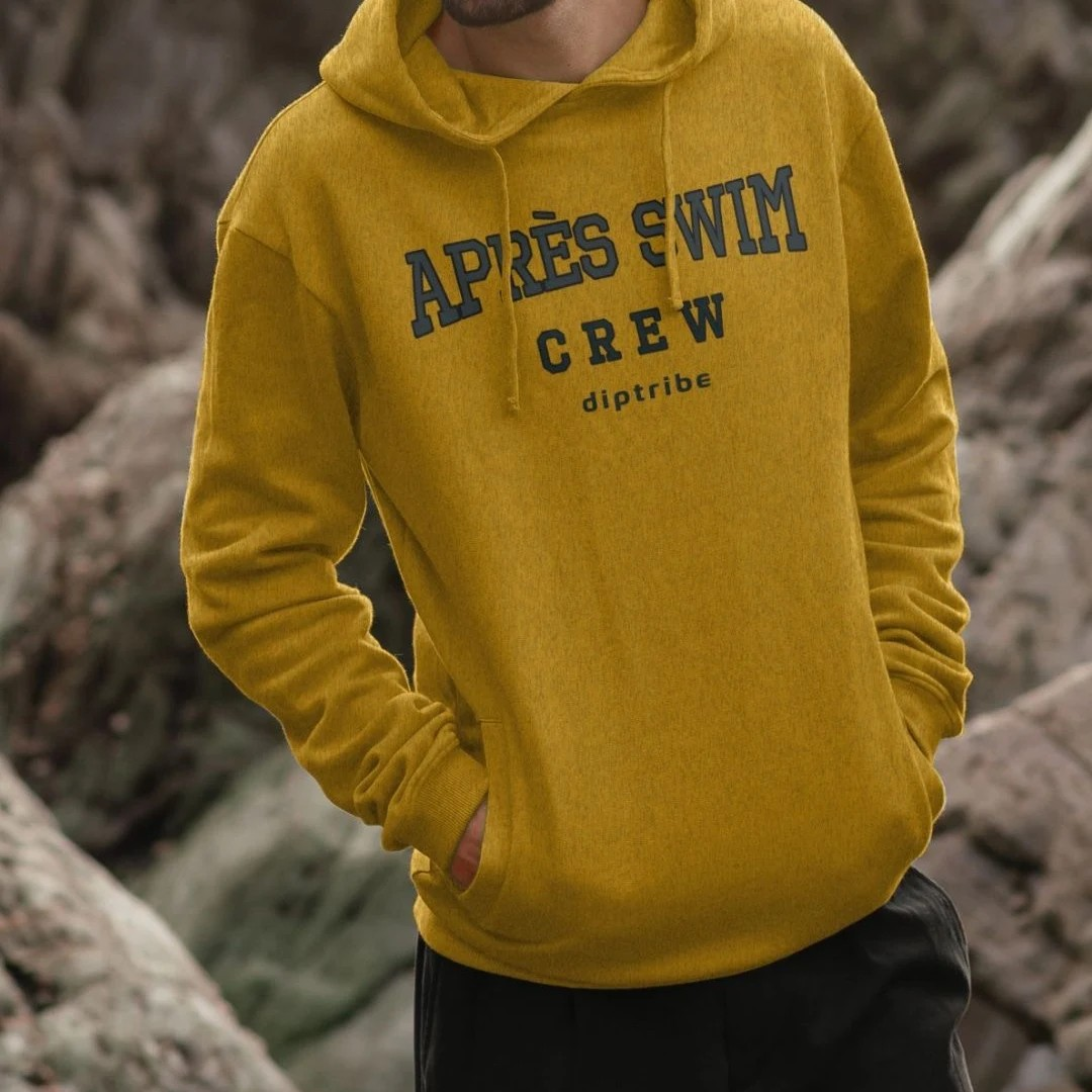 Recycled Organic Men's Yellow Hoodie - Après Swim Crew