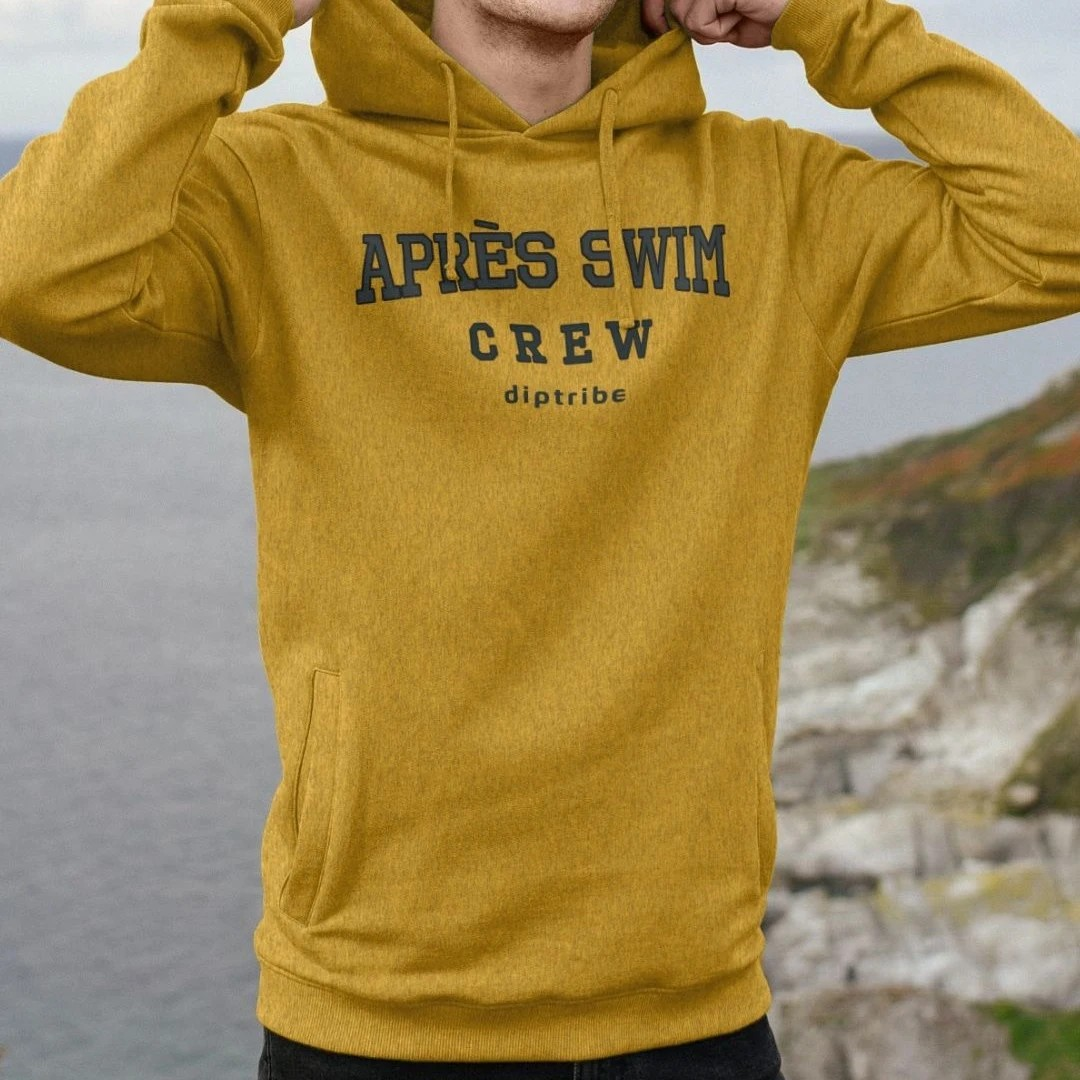 Recycled Organic Men's Yellow Hoodie - Après Swim Crew