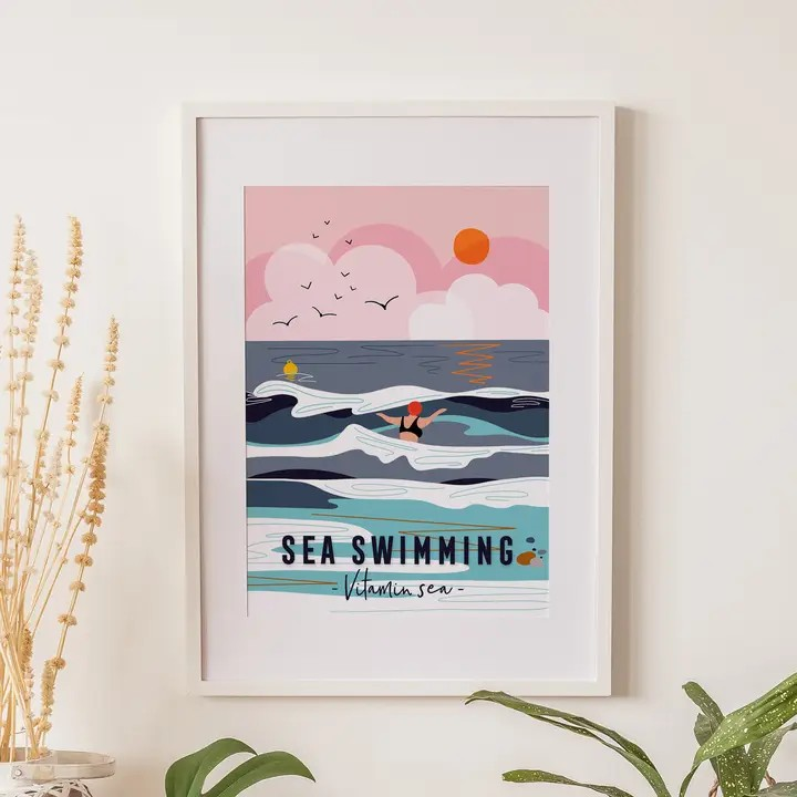 Sea Swimming Print - Vitamin Sea