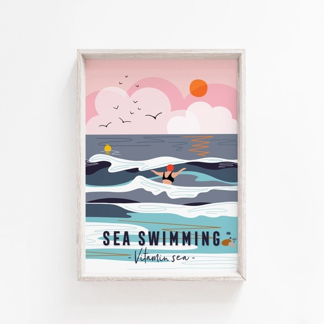 Sea Swimming Print - Vitamin Sea