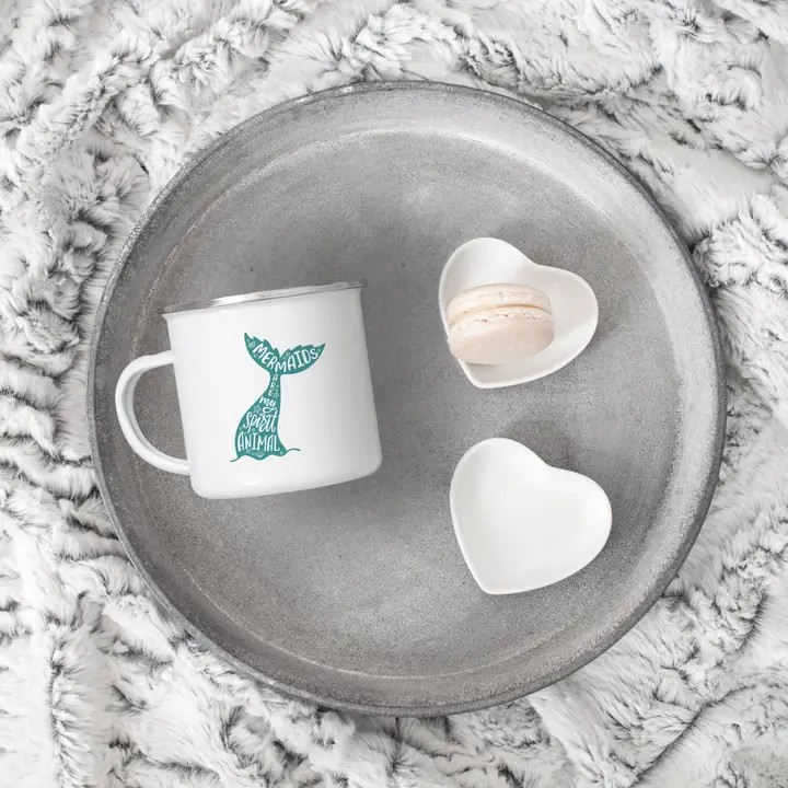 Mermaids Are My Spirit Animal - Enamel Mug