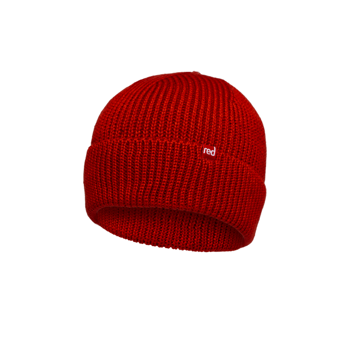 Eddy Recycled Polyester Beanie Hat - Red