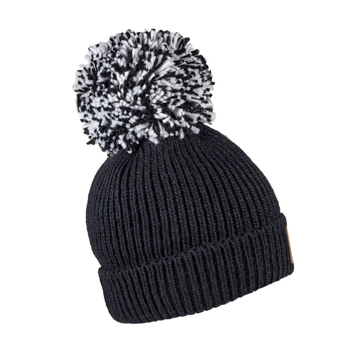 Swimbler Black Waterproof Bobble Hat