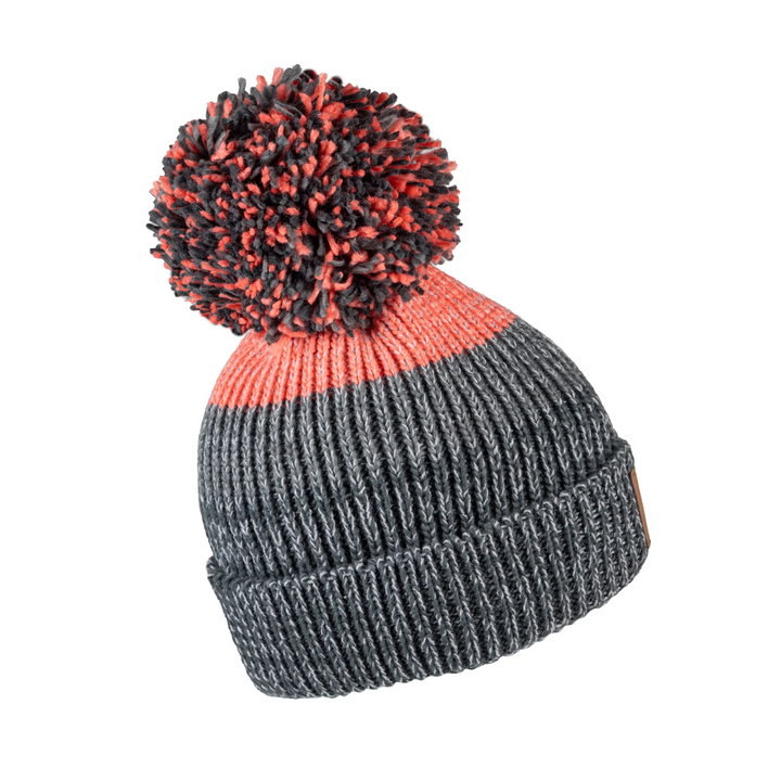 Swimbler Grey Peach Waterproof Bobble Hat