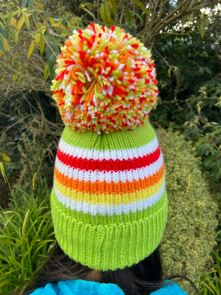 Swimbler Lime Citrus Waterproof Bobble Hat