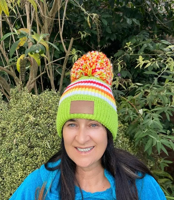 Swimbler Lime Citrus Waterproof Bobble Hat