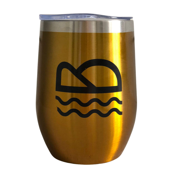 Carousel Gold Stainless Steel Beach Cup