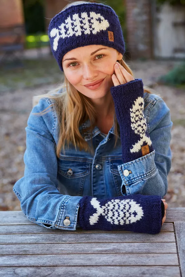 Padstow Headband in Navy