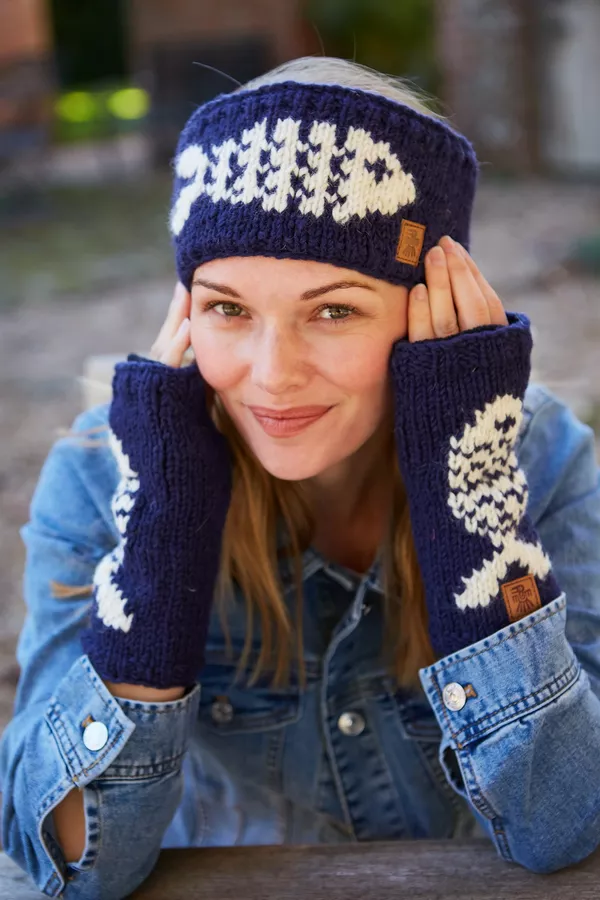 Padstow Headband in Navy