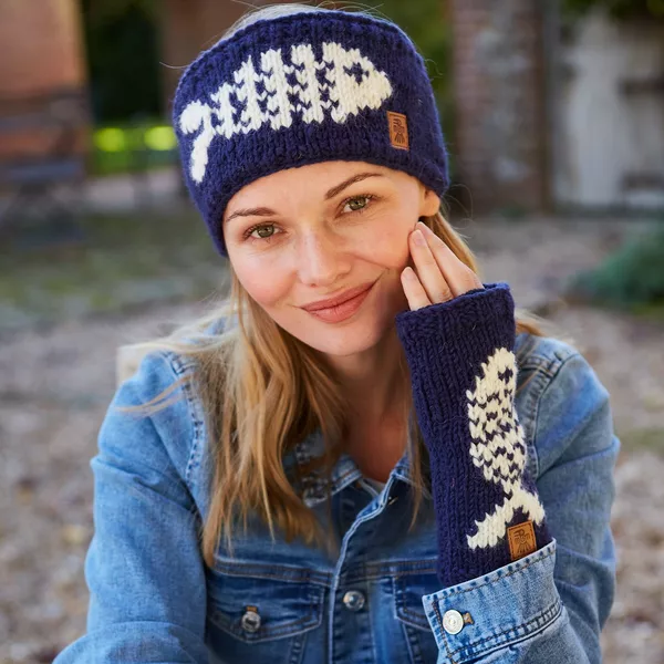 Padstow Headband in Navy