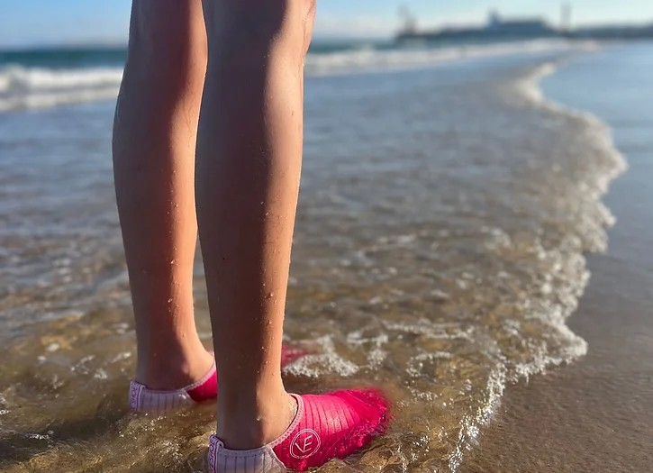 Adult 'The Cool' Hot Pink Recyclable Water Shoe with White Sole