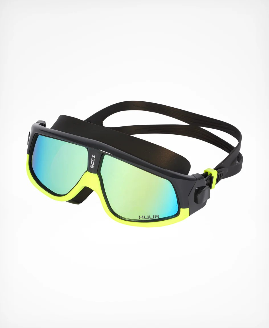 Ryft Open Water Swim Mask Met Black / Yellow - Polarised Gold