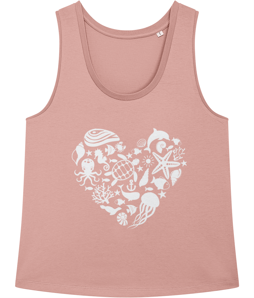 Sea at Heart Organic Vest Top