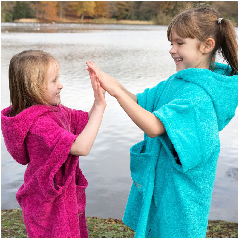 Kids Changing Robe - Aqua