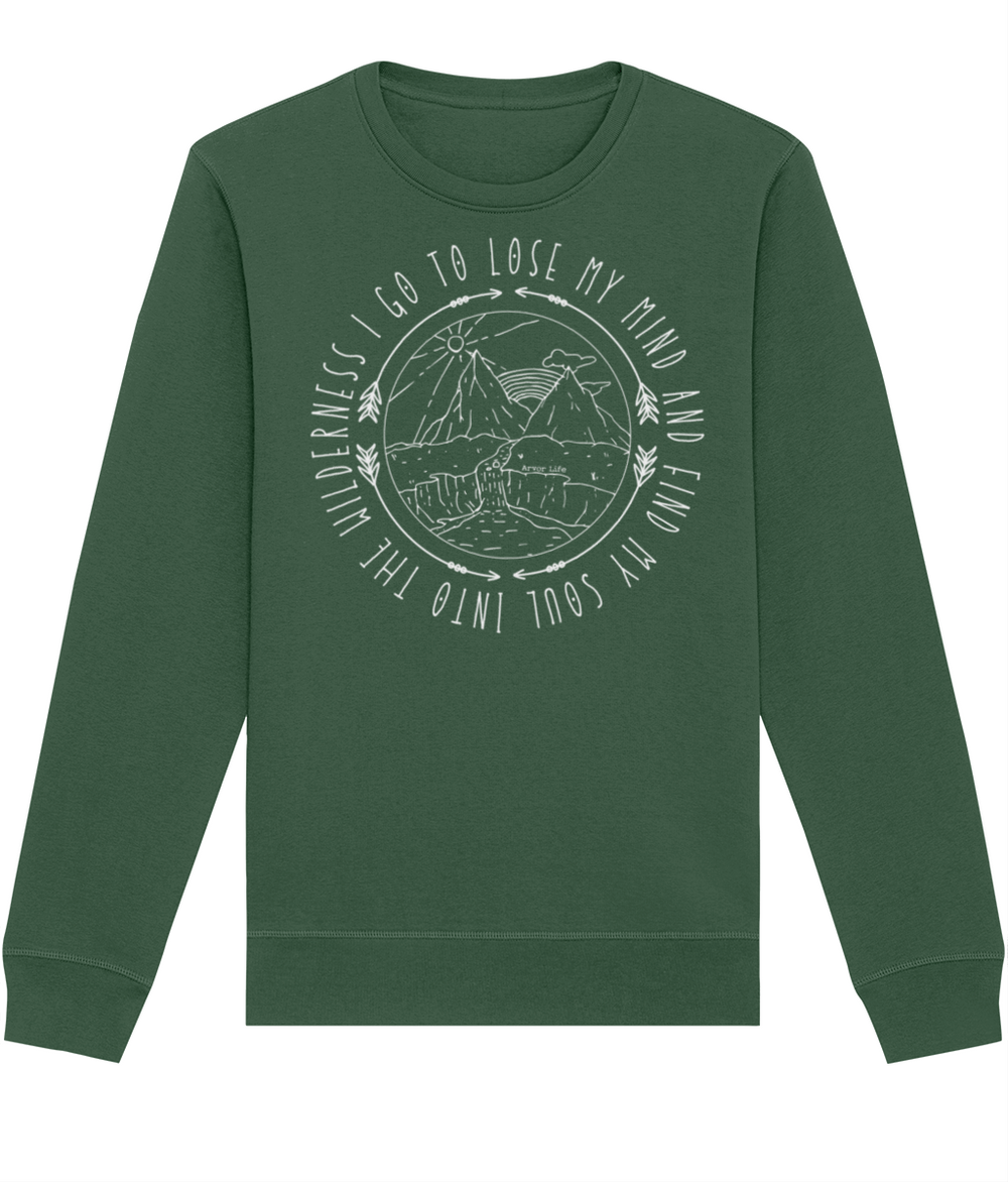 Into The Wilderness Unisex Organic Cotton Sweatshirt | Arvor Life