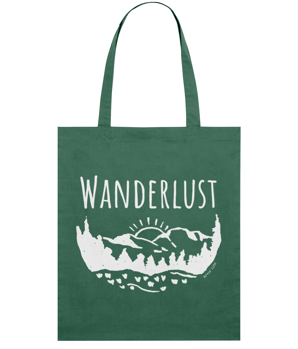 Wanderlust Organic Cotton Tote Bag