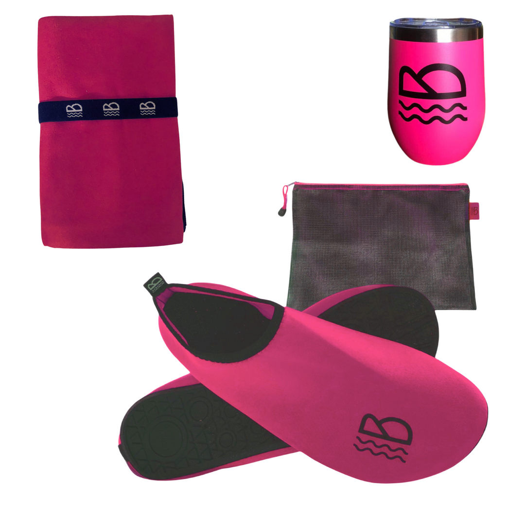 Shoes & Towel & Cup Beach Pack