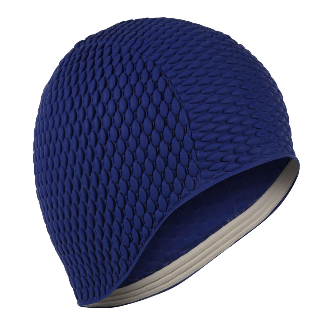 Classic Style Bubble Swim Cap Navy - Fine Saratoga Ltd