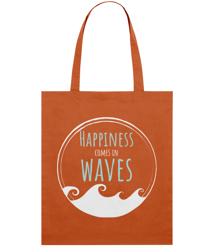 Happiness Comes in Waves Organic Cotton Tote