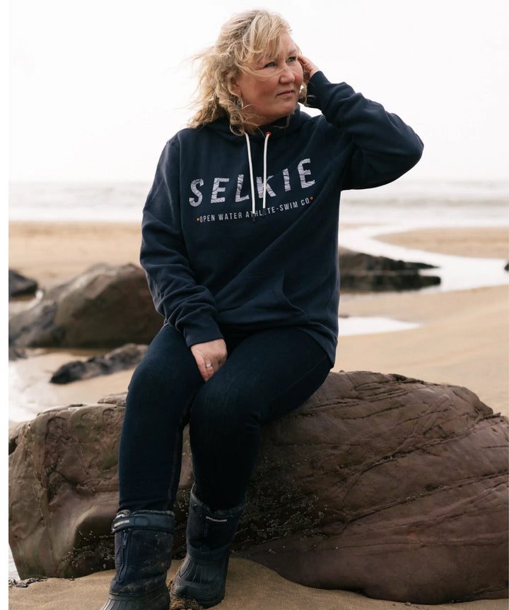 POP OVER HOODIE - NAVY