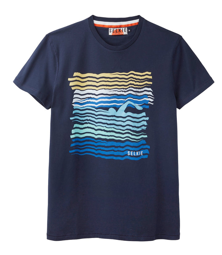 WAVE TEE - NAVY