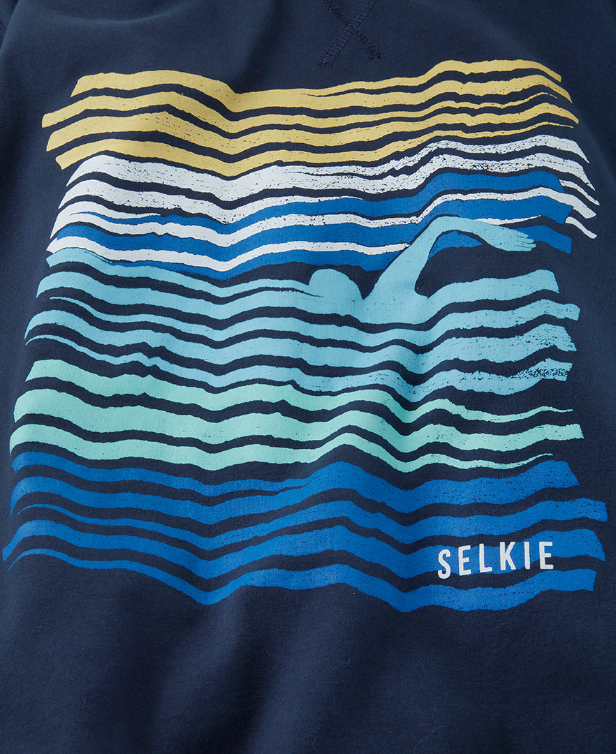 WAVE TEE - NAVY