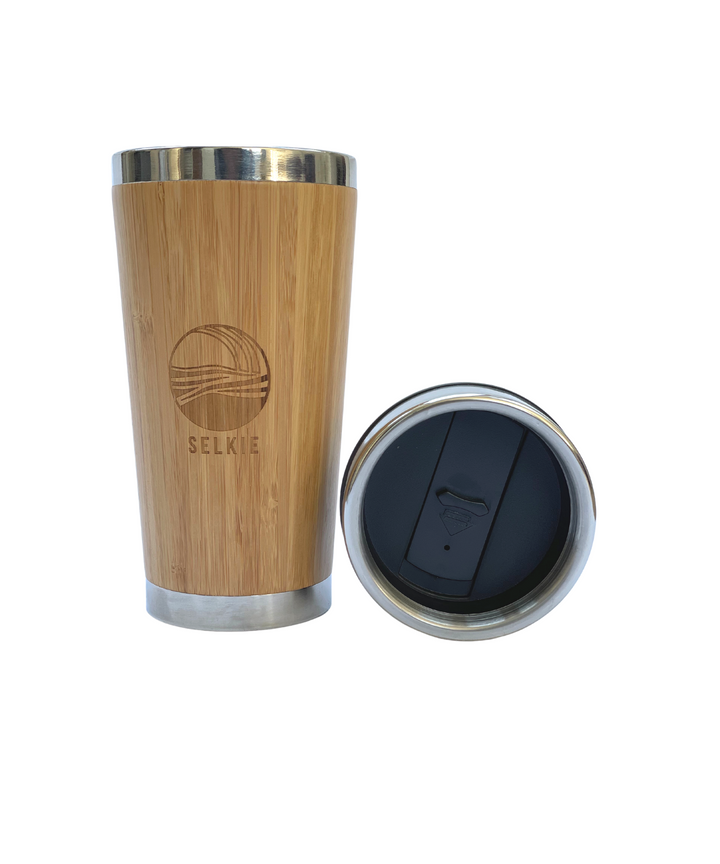 SELKIE BAMBOO WAVE TRAVEL MUG