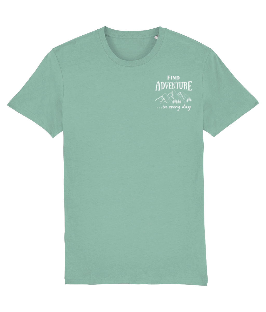 Find Adventure In Every Day Unisex Organic Cotton T-shirt