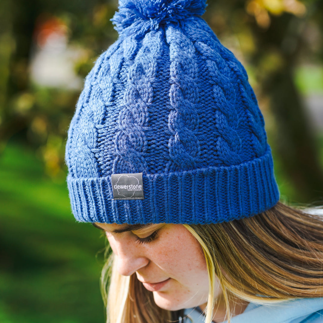 Voyager Chunky Knit Beanie - Blue