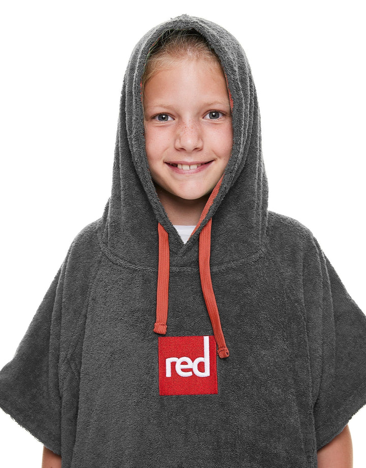 Kids Towelling Change Robe - Grey