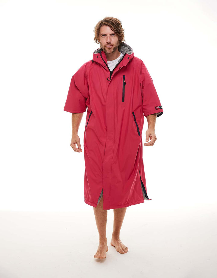 Men's Short Sleeve Pro Change Robe EVO - Fuchsia