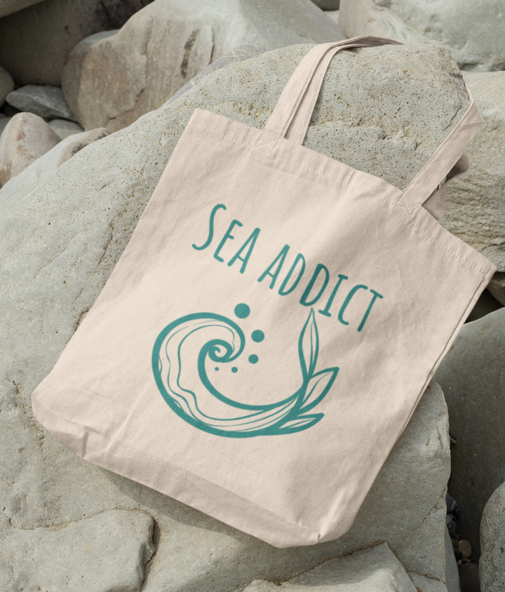 Sea Addict Organic Cotton Tote Bag