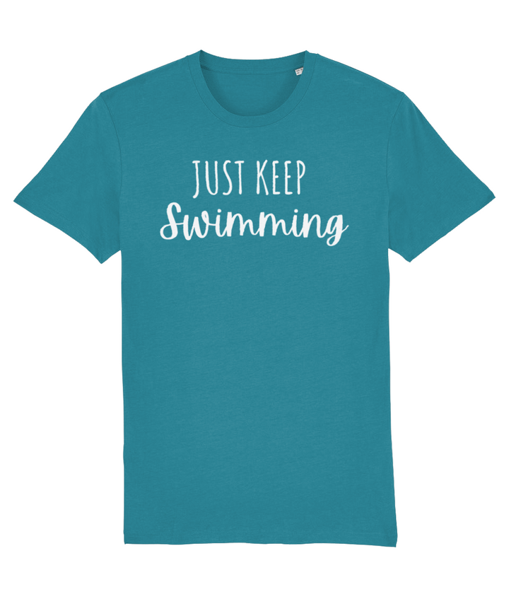 Just Keep Swimming Unisex Organic Cotton T-shirt