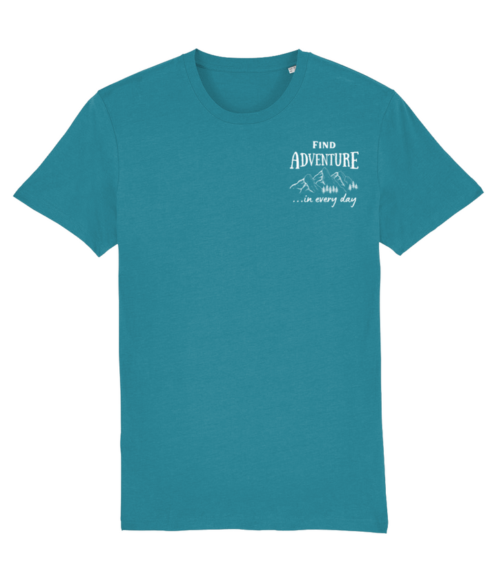 Find Adventure In Every Day Unisex Organic Cotton T-shirt