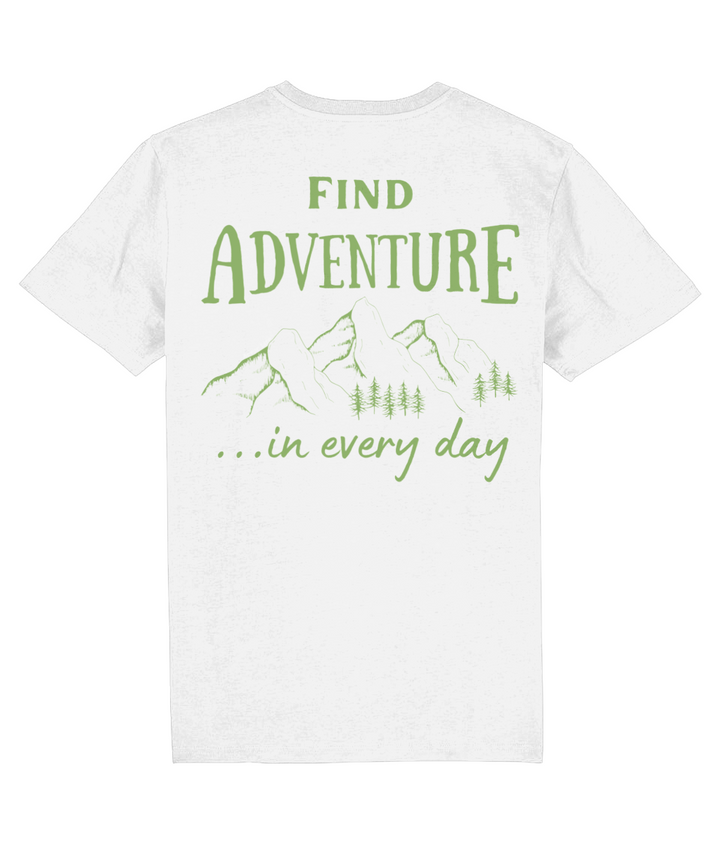 Find Adventure In Every Day Unisex Organic Cotton T-shirt