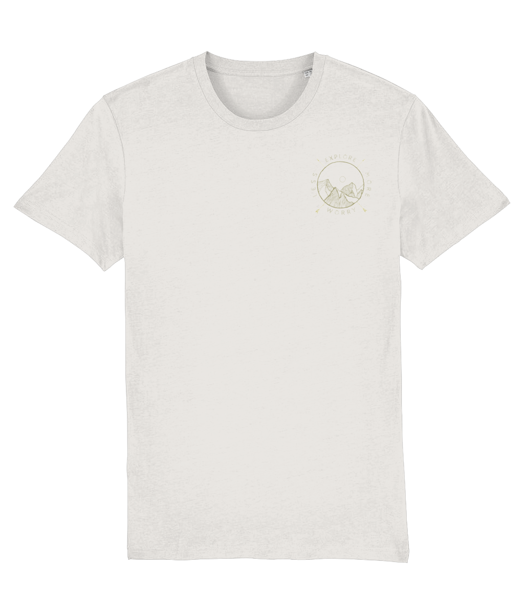 Explore More Worry Less Unisex Organic Cotton T-shirt