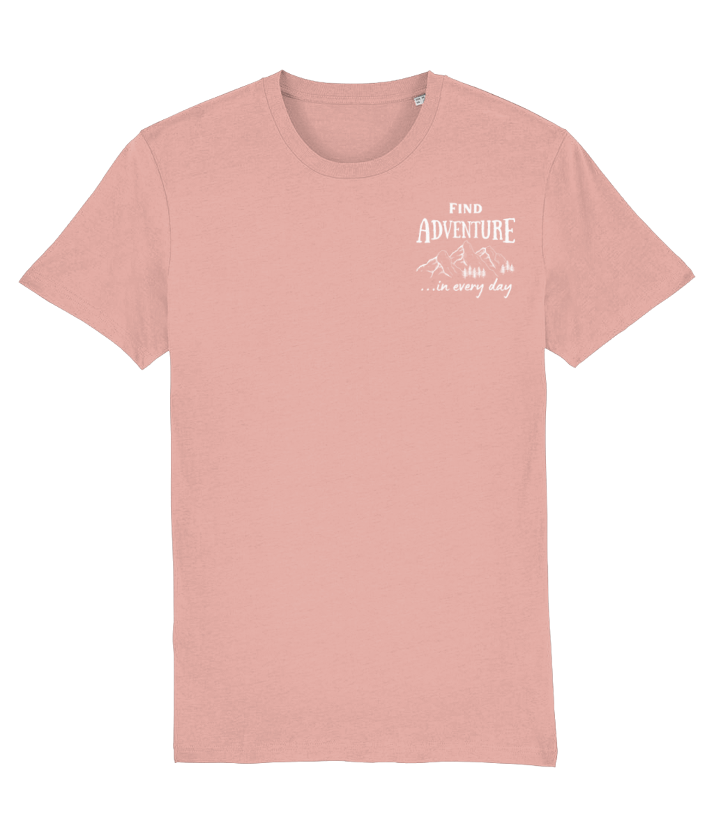 Find Adventure In Every Day Unisex Organic Cotton T-shirt