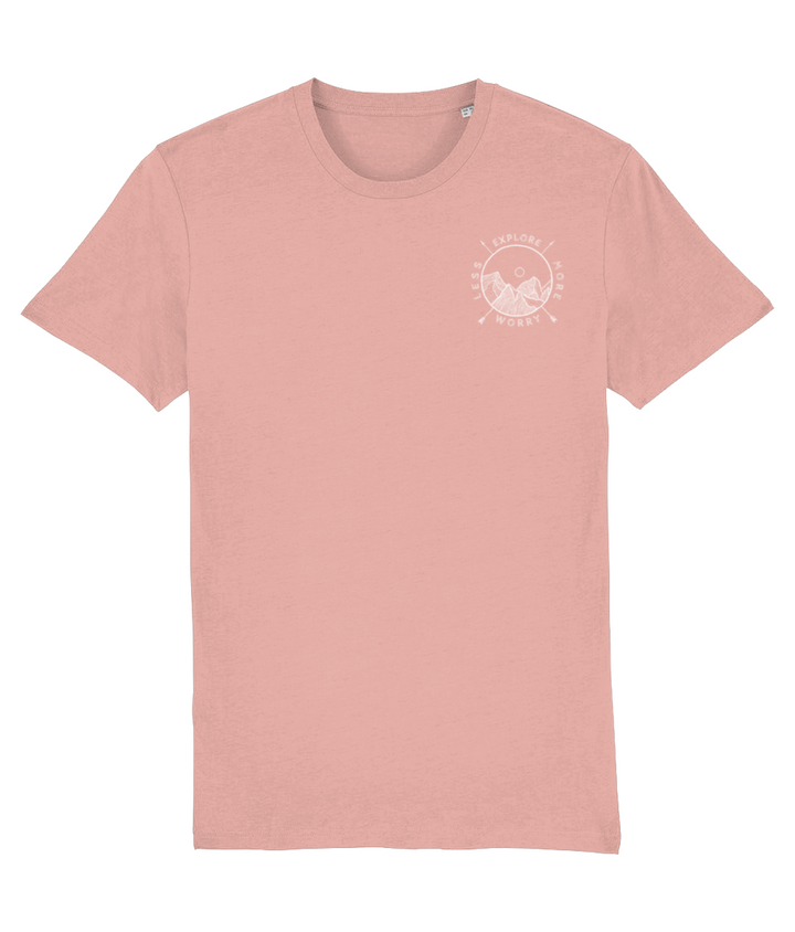 Explore More Worry Less Unisex Organic Cotton T-shirt