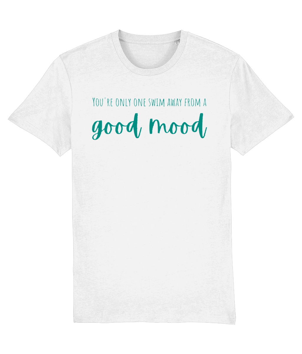 You're Only One Swim Away from a Good Mood Unisex Organic Cotton T-shirt