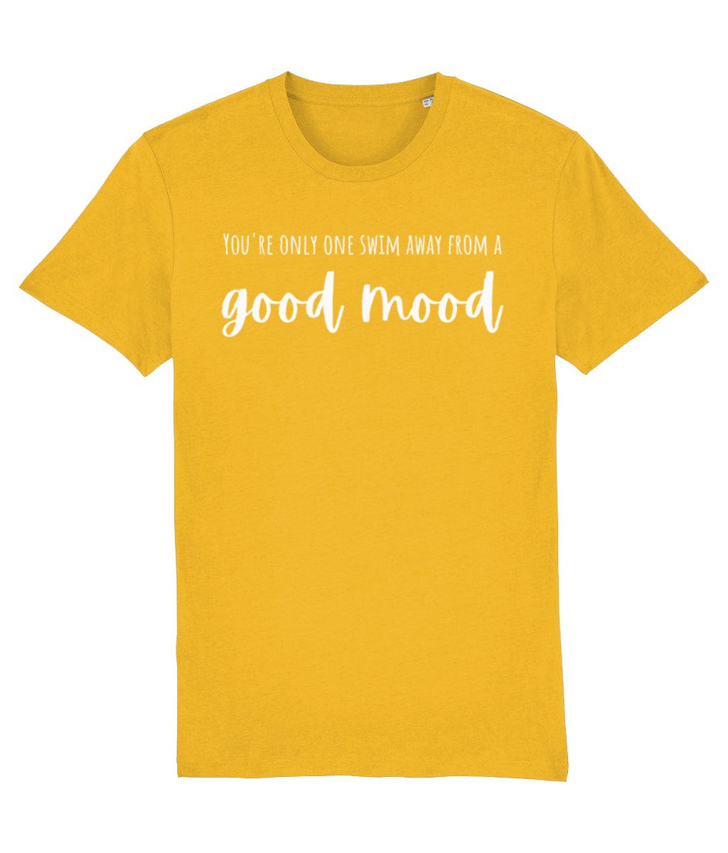 You're Only One Swim Away from a Good Mood Unisex Organic Cotton T-shirt