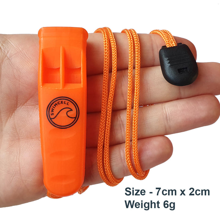 Orange Emergency Whistle For Swimming - Pack of 3