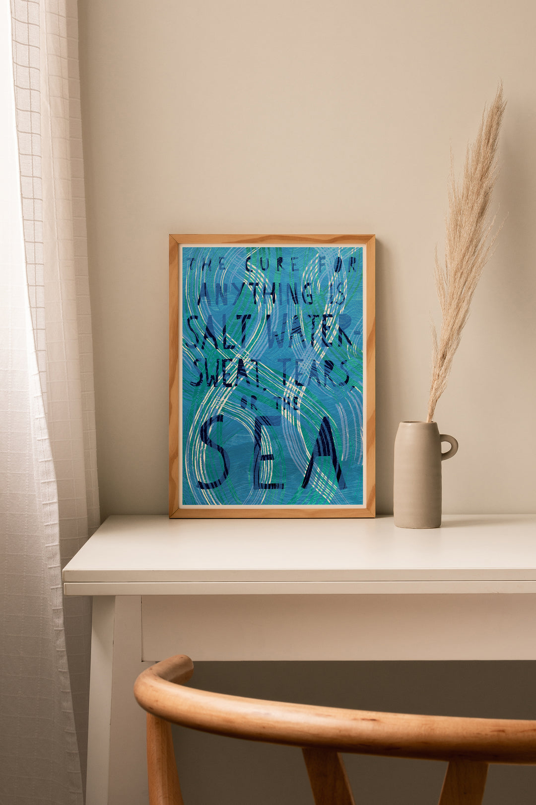 Wild Swimming Print - The Cure is The Sea