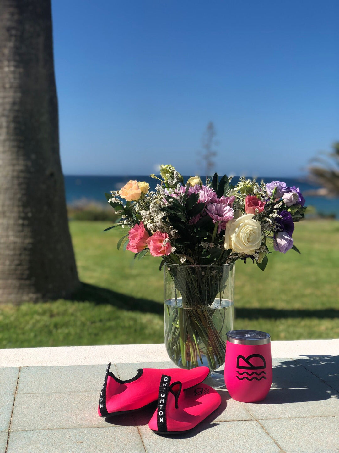 Palace Pier Pink Stainless Steel Beach Cup