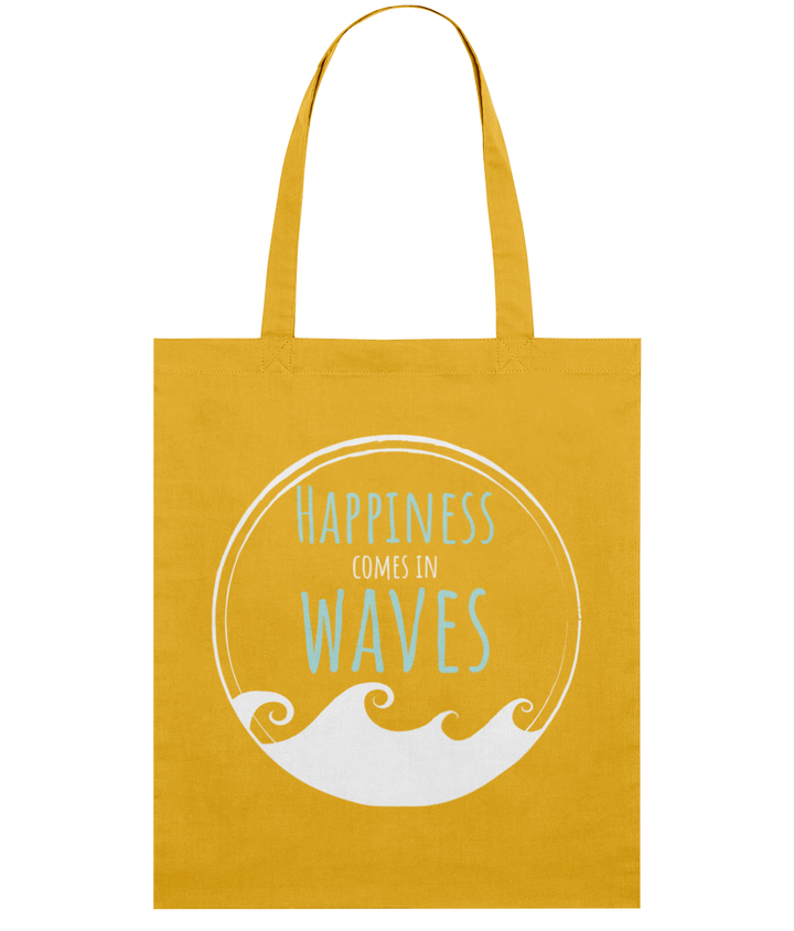 Happiness Comes in Waves Organic Cotton Tote