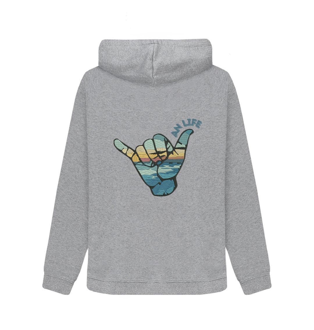 Light Heather 'VAN LIFE' Ladies Hoodie