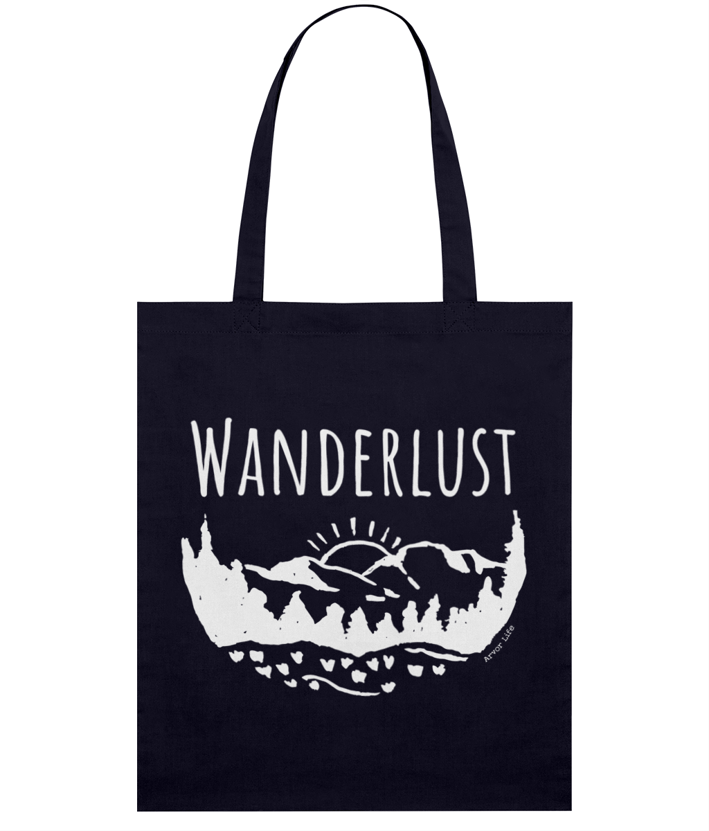 Wanderlust Organic Cotton Tote Bag