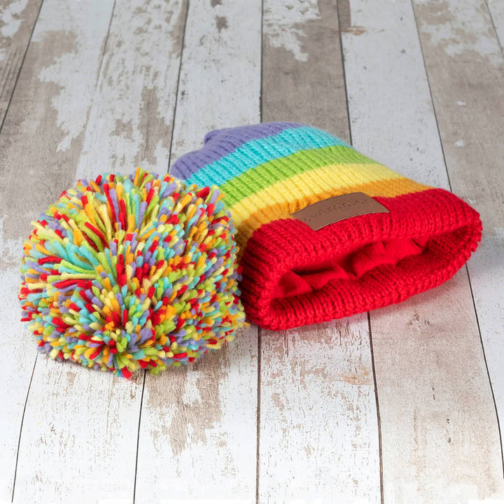 'RAINBOW WARRIOR' Waterproof Bobble Hat.